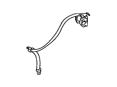 73360-47030-B0 Toyota Belt Assembly, Rear Seat 3 Point Type, Outer Passenger Side Illustration 1 of 1