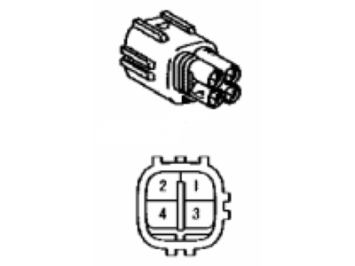 Toyota 90980-11027 Housing, Connector Male