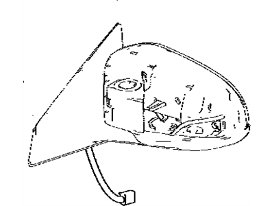 Toyota 87901-07010 Mirror Sub-Assy,  Outer Rear View,  RH