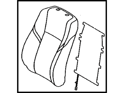 Toyota 71074-07300-A2 Cover, Front Seat Back, Driver Side(For Separate Type)