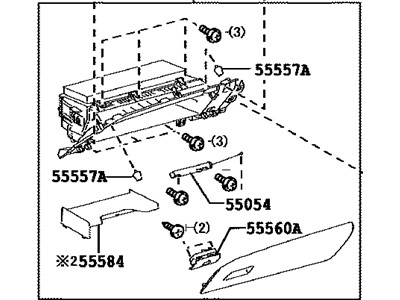 Toyota 55303-07023-C0 Panel Sub-Assy,  Instrument,  Lower