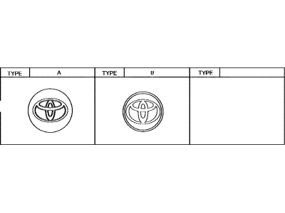 Toyota 42603-06160 Ornament Sub-Assembly, Wheel Hub