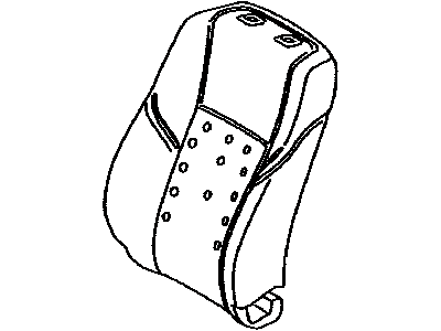 Toyota 71551-0C050 Pad,  Front Seat Back,  RH(For Separate Type)