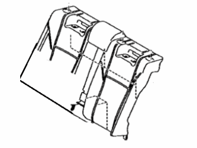 Toyota 71507-07020 Pad, Rear Seat Back(For Bench Type)