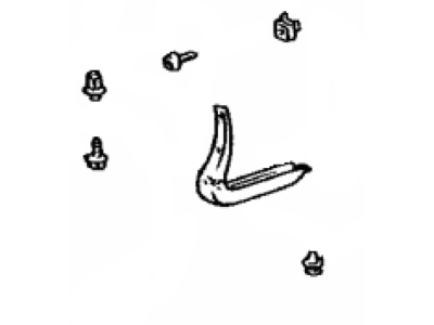 Toyota 75602-19055 Lower Molding, Driver Side