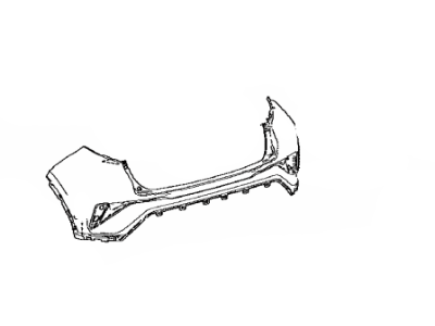 Toyota 52159-F4900 Cover,  Rear Bumper