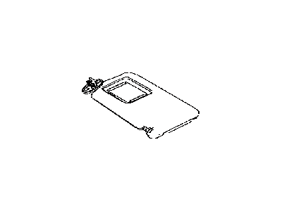 Toyota 74320-0E073-A0 Visor Assy,  LH