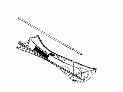 Toyota 55708-0E070 Louver Sub-Assy,  Cowl Top Ventilator
