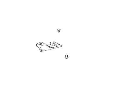 Toyota 58674-0E071 Pad,  Rear Floor Silencer,  NO.2