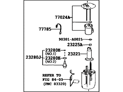 Toyota 77020-48260 Tube Assy,  Fuel Suction W/Pump & Gage