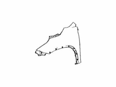 Toyota 53801-0E120 Fender Sub-Assy,  Front RH