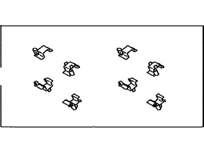 Toyota 04948-30240 Brake Pads Hardware Kit