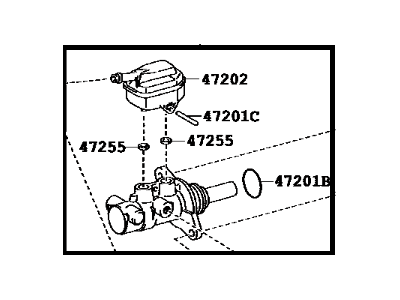 Toyota 47201-08080 Cylinder Sub-Assembly, Brake Master