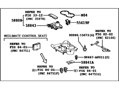 Toyota 58804-0E150-C0 Panel Sub-Assembly, Console, Upper
