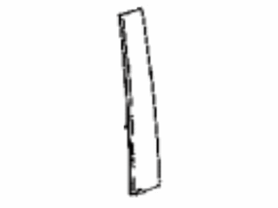 Toyota 75755-0E031 Moulding,  Front Door Window Frame,  Rear RH