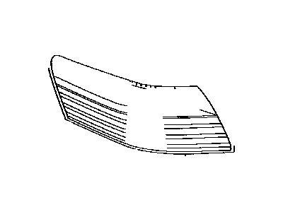 Toyota 81551-02210 Lens & Body,  Rear Combination Lamp,  RH