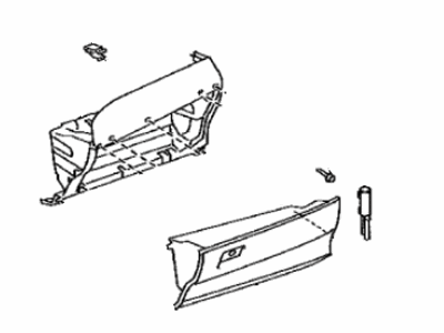 Toyota 55303-33160-E0 Panel Sub-Assy,  Instrument,  Lower