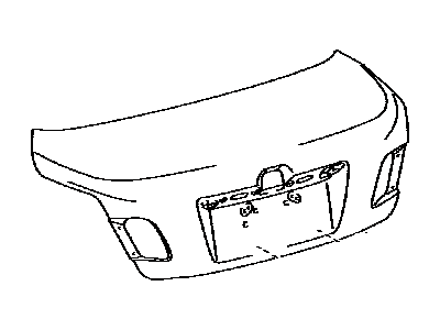 Toyota 64401-33441 Panel Sub-Assy,  Luggage Compartment Door