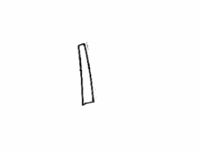 Toyota 75755-33010 Moulding,  Front Door Window Frame,  Rear RH