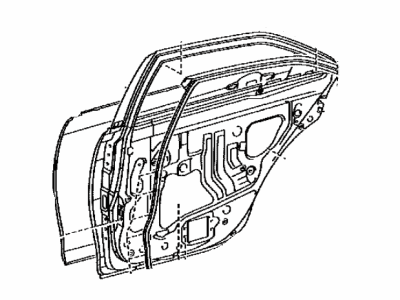 Toyota 67003-33161 Panel Sub-Assy,  Rear Door,  RH