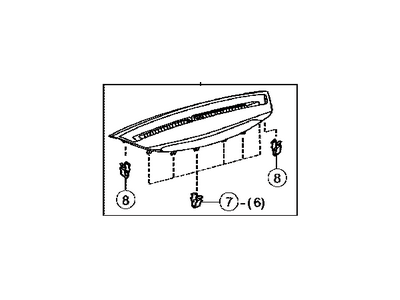 Toyota 55981-33110-E0 Garnish,  Defroster Nozzle,  NO.1