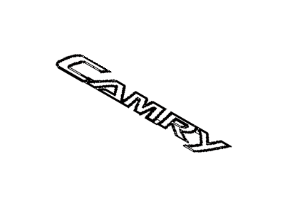 Toyota 75442-33270 Plate,  Luggage Compartment Door Name,  NO.2
