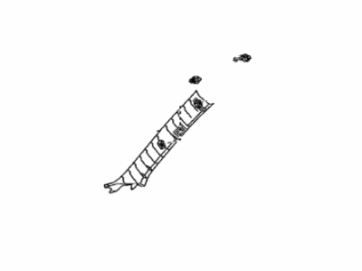 Toyota 62210-33140-B0 Garnish, Front Pillar, Passenger Side