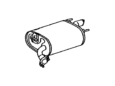 Toyota 17430-31470 Pipe Assy,  Exhaust,  Tail