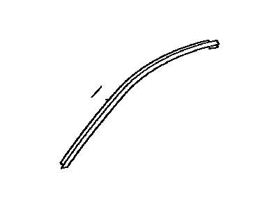 Toyota 75754-33060 Moulding,  Front Door Window Frame,  Upper LH