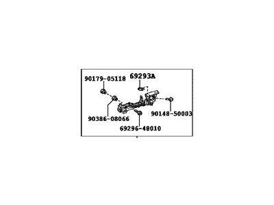 Toyota 69202-30040 Frame Sub-Assy,  Front Door Outside Handle,  LH