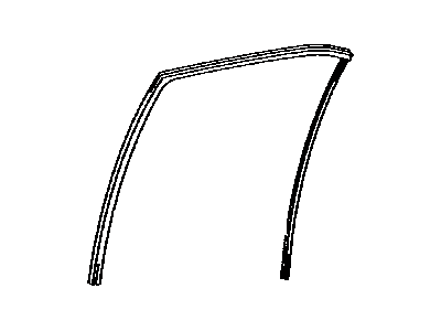 Toyota 68152-33090 Run,  Rear Door Glass,  LH