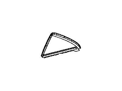Toyota 68189-33041 Weatherstrip,  Rear Door Quarter Window,  LH