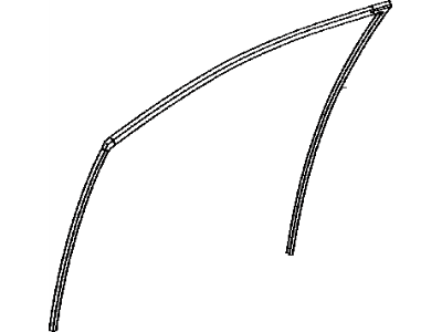 Toyota 68151-33080 Run,  Front Door Glass,  LH