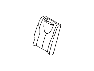 Toyota 71077-33880-B4 Cover, Rear Seat Back, Passenger Side (For Separate Type)