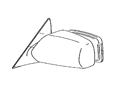 Toyota 87940-33620-B1 Mirror Assy,  Outer Rear View,  LH