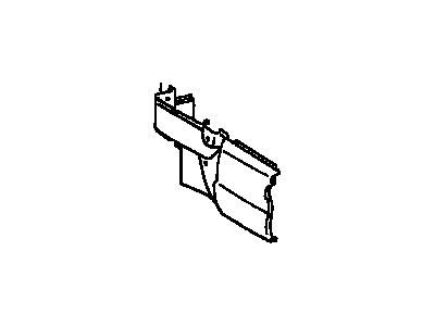 Toyota 64722-33080-C0 Cover, Luggage Compartment Trim, Inner Driver Side