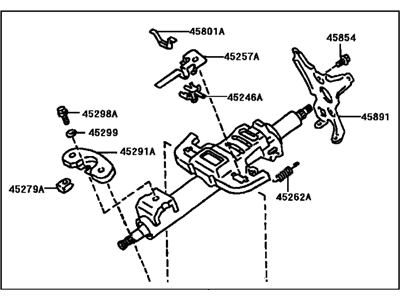 Toyota 45250-33490 Post Assembly, Steering