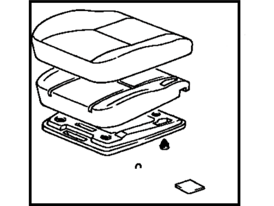 Toyota 71420-33201-G2 Cushion Assy,  Front Seat,  LH (For Separate Type)