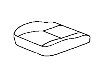 Toyota 71071-33501-E1 Cover, Front Seat Cushion, Passenger Side(For Separate Type)