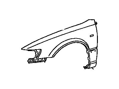 Toyota 53812-33070 Fender Sub-Assy,  Front LH