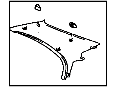 Toyota 62470-33030-A0 Garnish,  Roof Side,  Inner RH