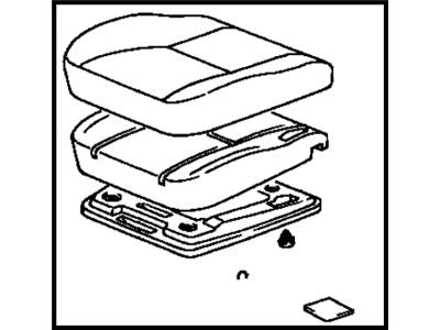 Toyota 71410-33030-G0 Cushion Assy,  Front Seat,  RH(For Separate Type)