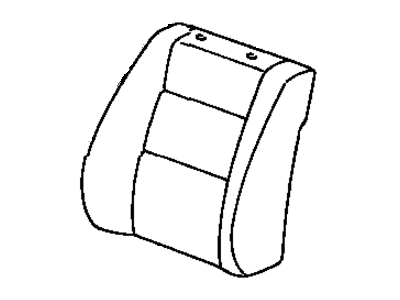 Toyota 71073-33501-E1 Cover, Front Seat Back, Passenger Side(For Separate Type)