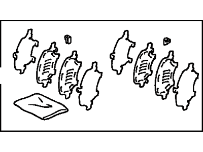 Toyota 04945-33020 Shim Kit,  Anti Squeal,  Front