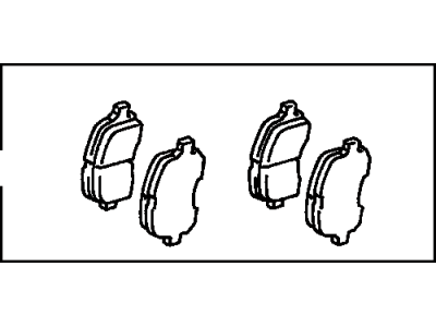 Toyota 04465-33120 Pad Kit, Disc Brake, Front