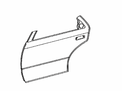 Toyota 67114-33030 Panel, Rear Door, Outer Driver Side