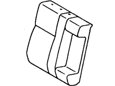 Toyota 71077-33301-B2 Cover, Rear Seat Back, Passenger Side (For Separate Type)