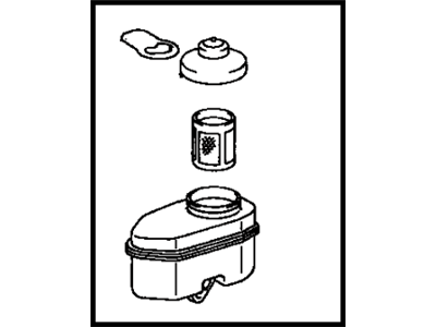 Toyota 47220-33040 Reservoir Sub-Assy,  Brake Master Cylinder