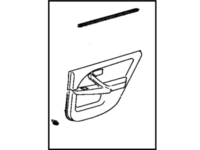 Toyota 67630-33300-B1 Board Sub-Assembly, Rear Door Trim, Passenger Side