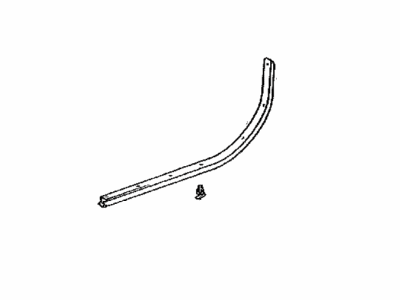 Toyota 67862-33020 Weatherstrip,  Front Door,  LH